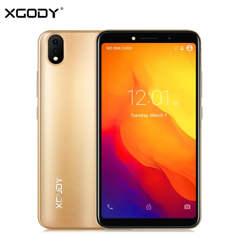 

XGODY P20 3G 5.5 Inch Smartphone 18:9 Full Screen Mobile Phone Android 8.1 2GB 16GB MTK6580 Quad Core 5MP GPS Telefone Celular
