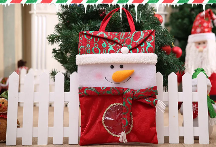 Новинка, Рождественская сумка в виде елки, держатели, орнамент для дома, украшение для свадебной вечеринки, Рождественский Декор
