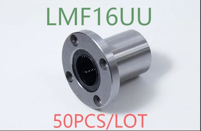 

50PCS/LOT LMF16UU flange type linear ball bearings,round flange linear bearing flanged linear ball bearing CNC router/3D print