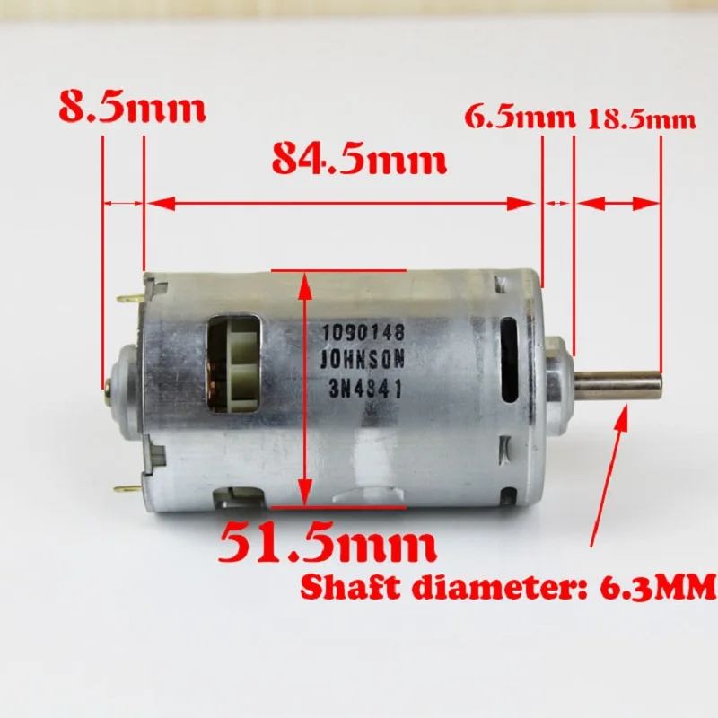 RS-997 двигатель постоянного тока высокой мощности DC24V36V48V передний шарикоподшипник мотор шпинделя с высоким крутящим моментом