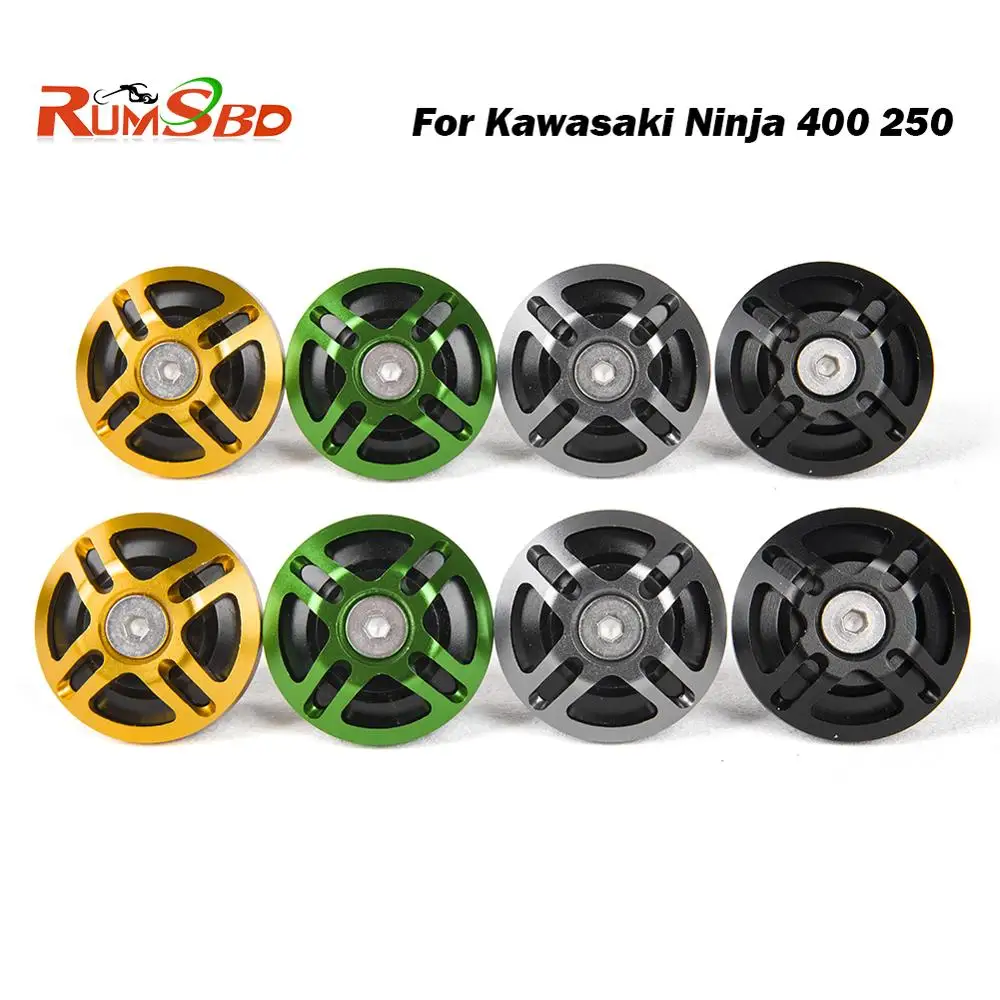 

For Kawasaki Ninja 400 250 Accessories CNC Frame Screws Decorative Cover Hole Plug Cap Swingarm Ninja400 Ninja250 2017 2018 2019