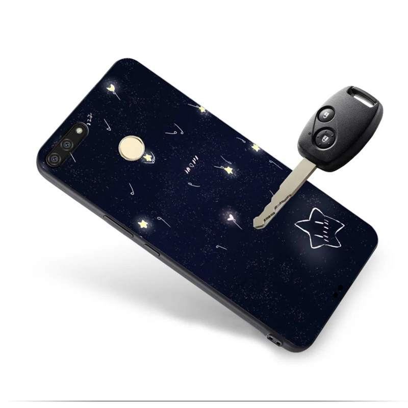 Huawei Honor 7a Case Original Cover for Huawei Honor 7a Case Bag Cover Skin Wolf Fish Skull honor 7a Fundas 100% BiNFUL 7