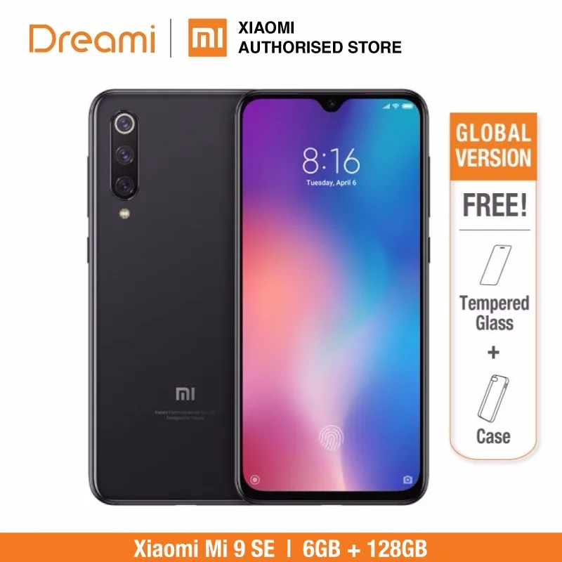 النسخة العالمية شياو mi mi 9 SE 128 GB ROM 6 GB RAM (العلامة التجارية الجديدة و مختومة) mi 9 SE