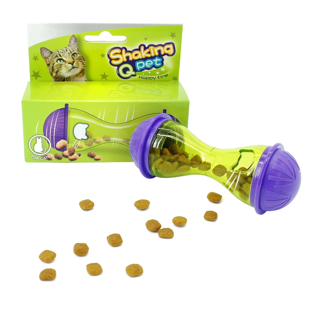

Automatic Feeders For Cats Interactive IQ Dog Treat Dispenser Cat Puzzle Toy Feeding Toys For Dogs Slow Feed Bowl For Puppy E
