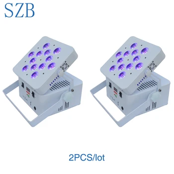 

2 PCS SZB 12X15W 5 in 1 RGBWA Wireless DMX Battery Powered Par Light/SZB-WBPL1215