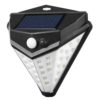

38LED Solar Motion Sensor Wall Lamp Waterproof Garden Yard Street Security Light Three-sided Illumination Wide Illumination Area