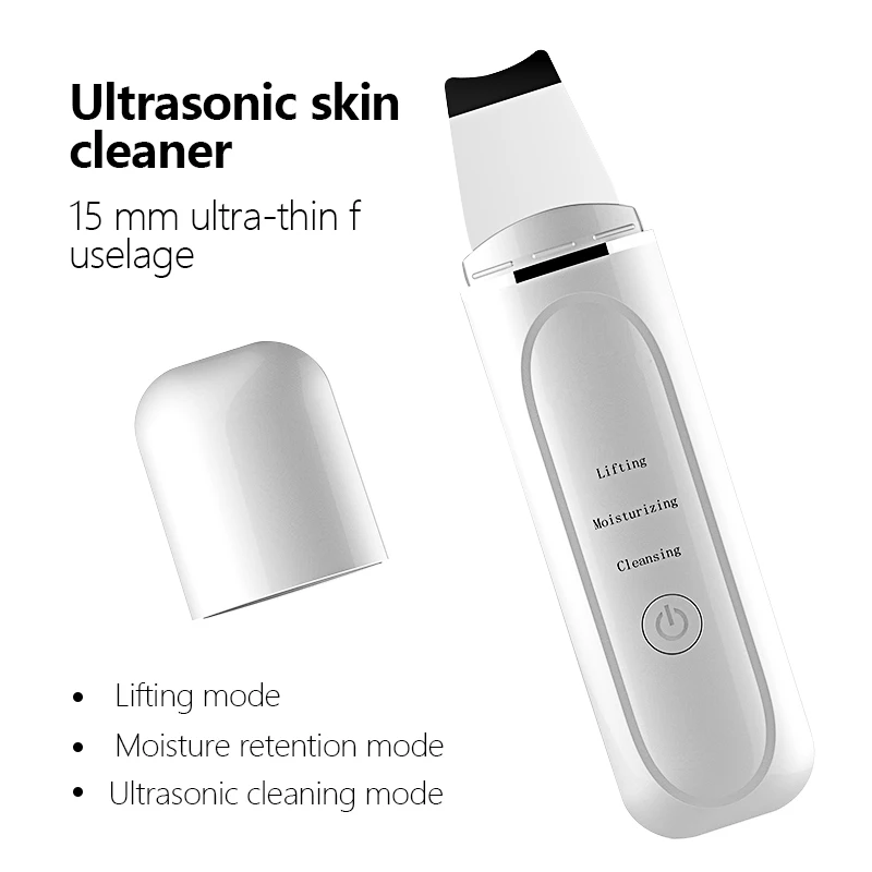 

Ultrasonic Skin Scrubber Deep Face Cleaning Machine Remove Dirt Blackhead Reduce Wrinkles and spots Facial Whitening Lifting