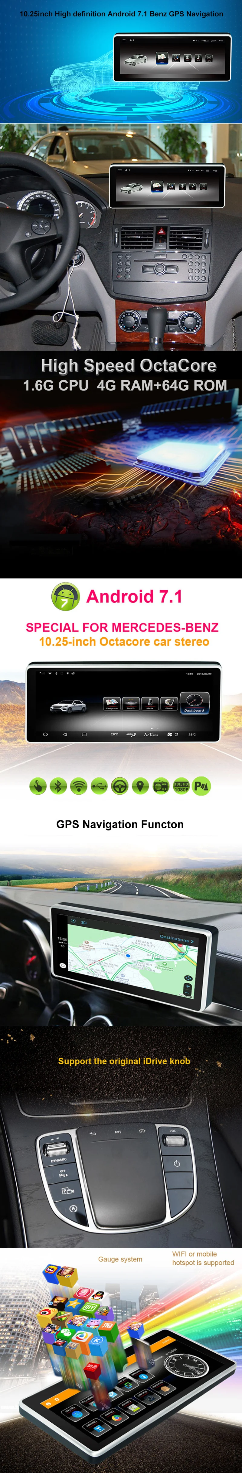 10.25 Benz C 07-10 4+64G 1