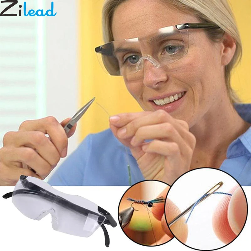 Zilead gafas de visión de 250 grados lupa gafas de lectura regalo portátil para padres aumento presbiópico