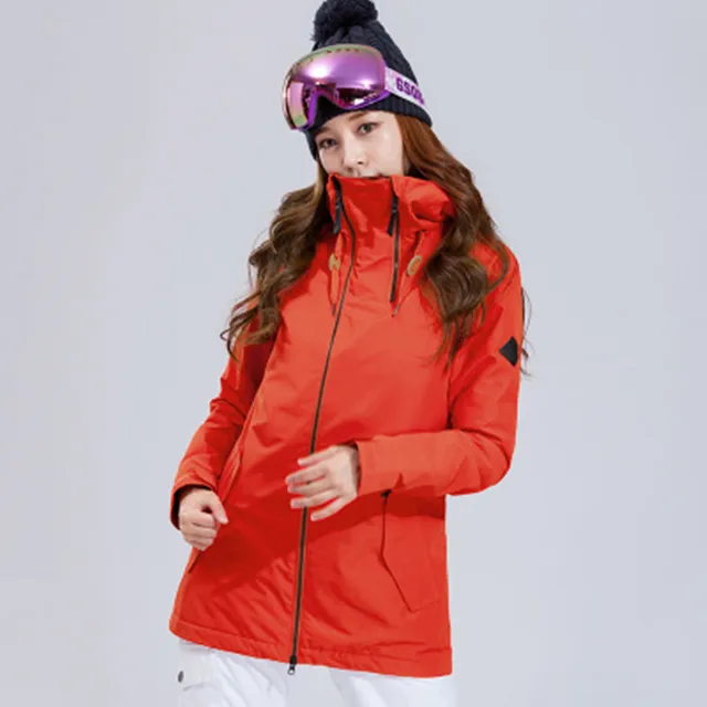 GSOU SNOW Brand Women Ski Jacket Windproof Waterproof Outdoor Sport Wear Skiing Snowboard Super Warm Winter Clothing Female Coat