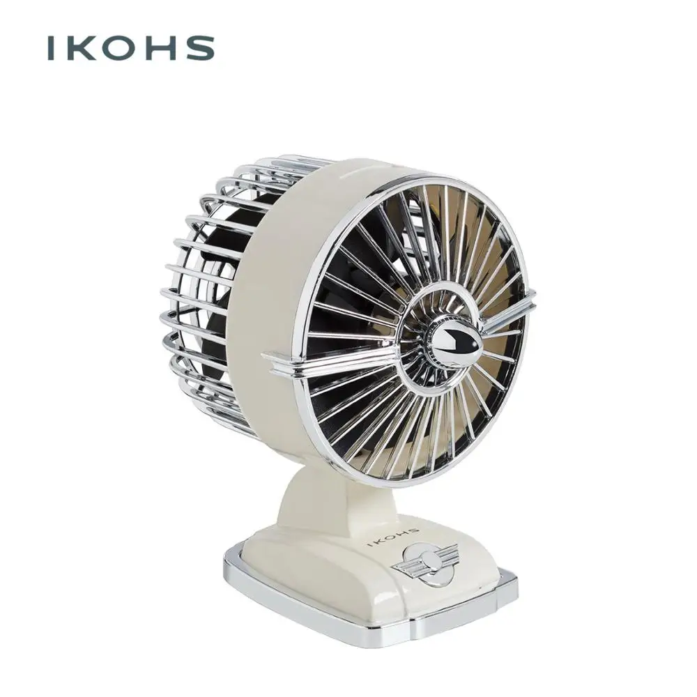 Ikohs Retro Jet Mini Fan White Usb Table Plug Portable Powered