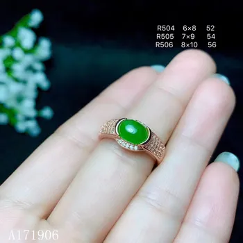 

KJJEAXCMY boutique jewelry 925 sterling silver inlaid with natural Hetian jasper gemstone female ring to support the new luxury