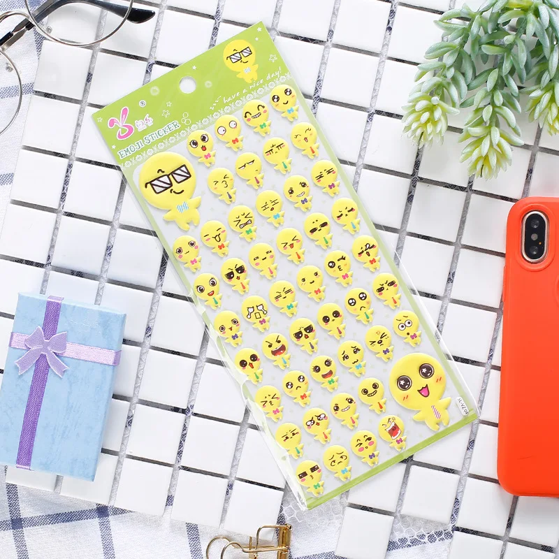 DIY Красочные Прекрасный Выражение kawaii наклейки дневник планировщик журнал Note Diary Бумага Скрапбукинг альбомы фотометка