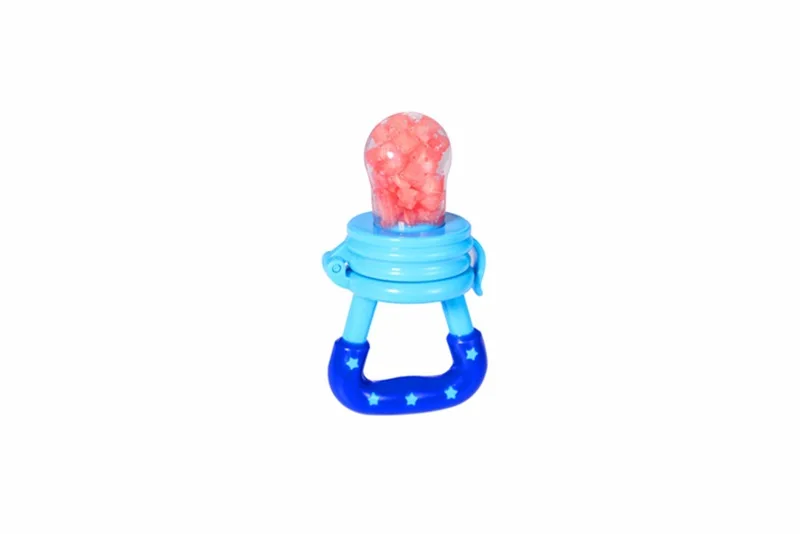 Colorful Baby Fruits And Vegetables Bite Bags Infant Teether Pacifier Reassure Chlidren Silicone Buckle Drinkers  (6)
