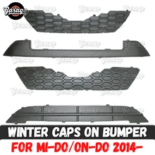 Зимний чехол для Datsun Mi-DO/On-DO-on решетка радиатора и бампер ABS Пластиковые чехлы защитные тюнинг для автомобиля