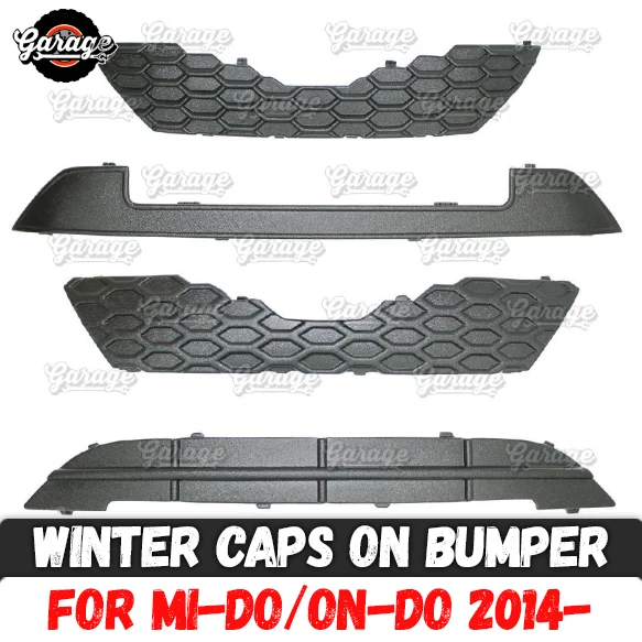 

Winter caps case for Datsun Mi-DO / On-DO 2014- on radiator grill and bumper ABS plastic covers protective car styling tuning