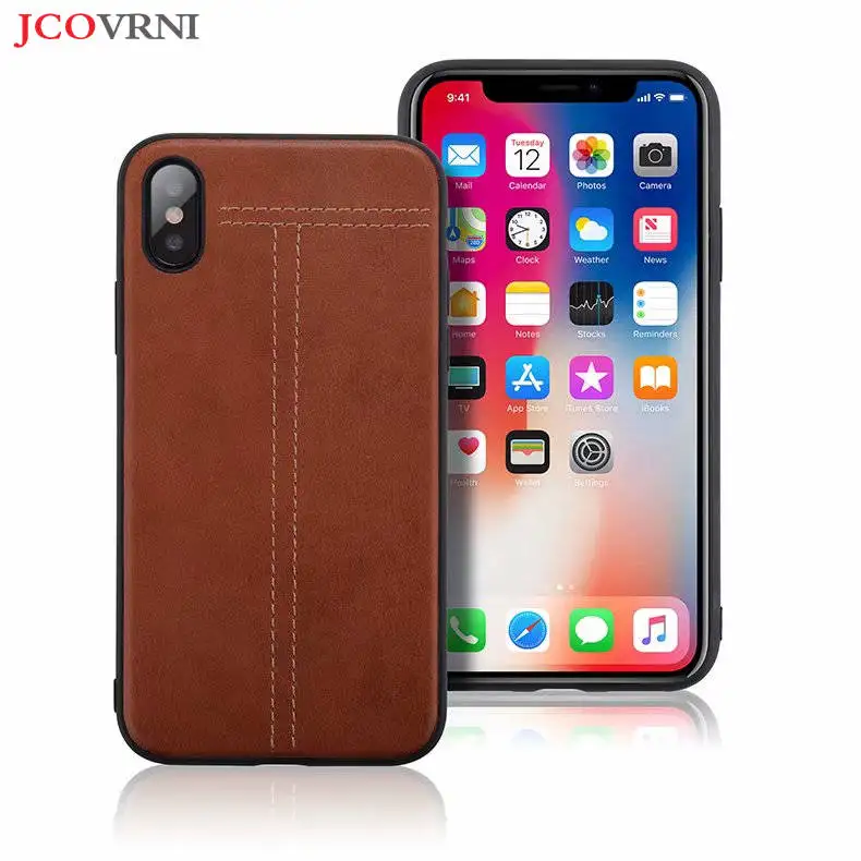 

JCOVRNI Crazy horse line T-pattern back cover for iphone XR XS XSMAX 7 7plus 8 8plus ultra-thin all-inclusive phone case