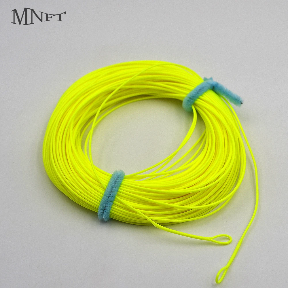 MNFT 100FT Fluo Yellow Color Weight Forward Floating Fly Line with 2 ...