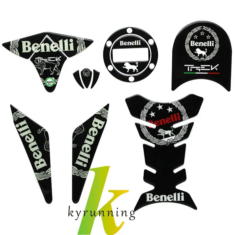 

Free Shipping Motorcycle Accessories 3D Real Tank Pad Sticker Decal Emblem Fits For BENELLI TNT BN TRK ALL