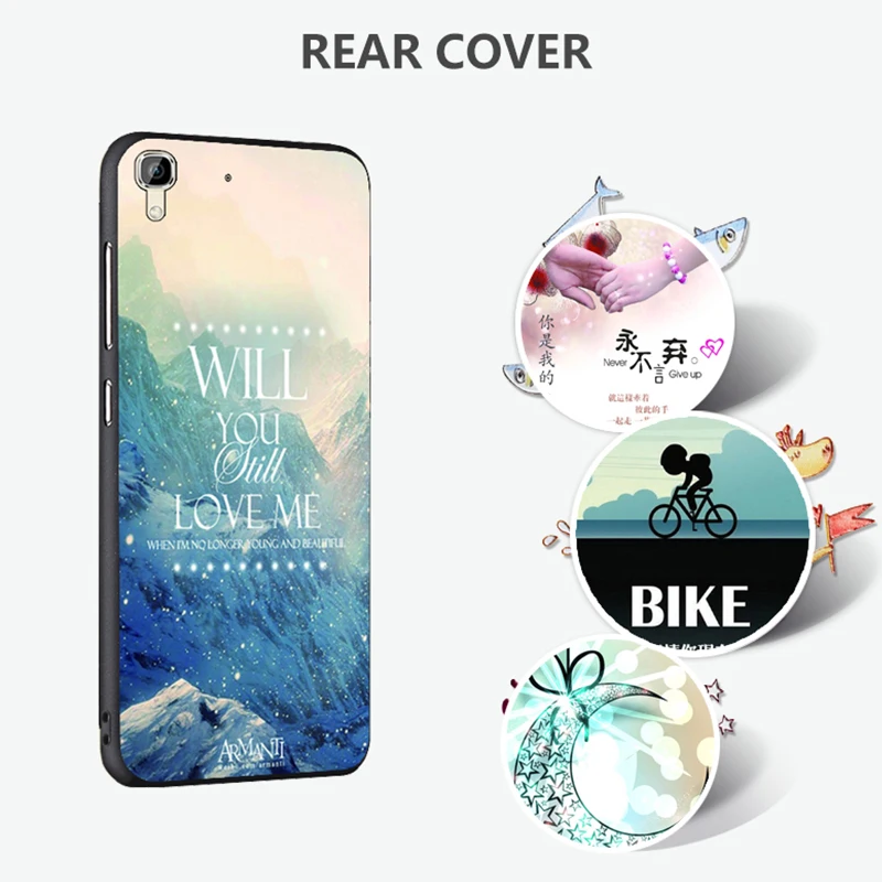 Huawei Y6 Case Original Cover for Huawei Y6 Case Bag y6 Cover Skin Wolf Fish Skull Fundas 100% 2