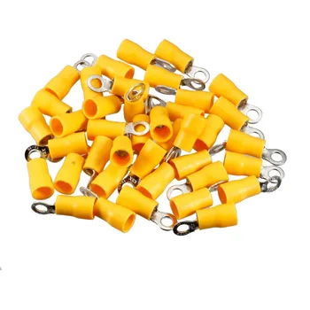 

Uxcell 40Pcs/lot RV5.5-4S For AWG 12-10 Insulated Terminals Ring Electrical Wire Crimp Connectors Yellow Fit 4-6mm Cable