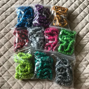 

2019 pigeon training supplies aluminium rings for pigeons leg rings identify dove bands 8mm plastic with Al rings 2000pcs/Lot