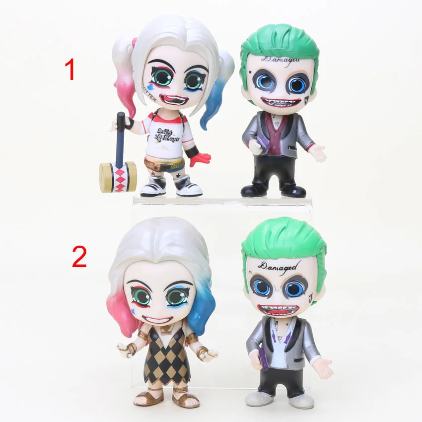 2 pz/set Harley Quinn Joker 1/10 scale dipinte figura Bambola del PVC Action Figure Da Collezione Model Toy 10 cm | Игрушки и хобби