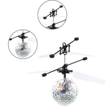 Crianças Brinquedo Mini Helicóptero Drones Aeronaves Indução de Flash Bola Luminosa Iluminação Sensor de Mão de Brinquedo de Controle Remoto Bola de Diamantes