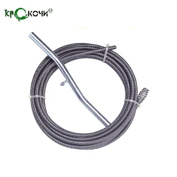 

Spiral Krokochist 9 x 15 with a universal nozzle for removing blockages in the pipes Clearing a blockage Spiral Plumbing