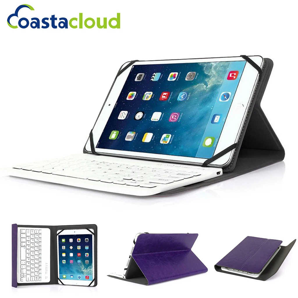

7 7.9 8.0 inch Tablet Universal DETACHABLE Wireless Bluetooth Keyboard Case Folio Cover