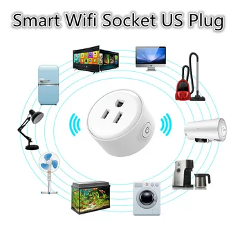 

WF Mini Smart Wifi Socket US Plug Remote Control Power Strip Timing Switch for Smart Home Automation Electronic System