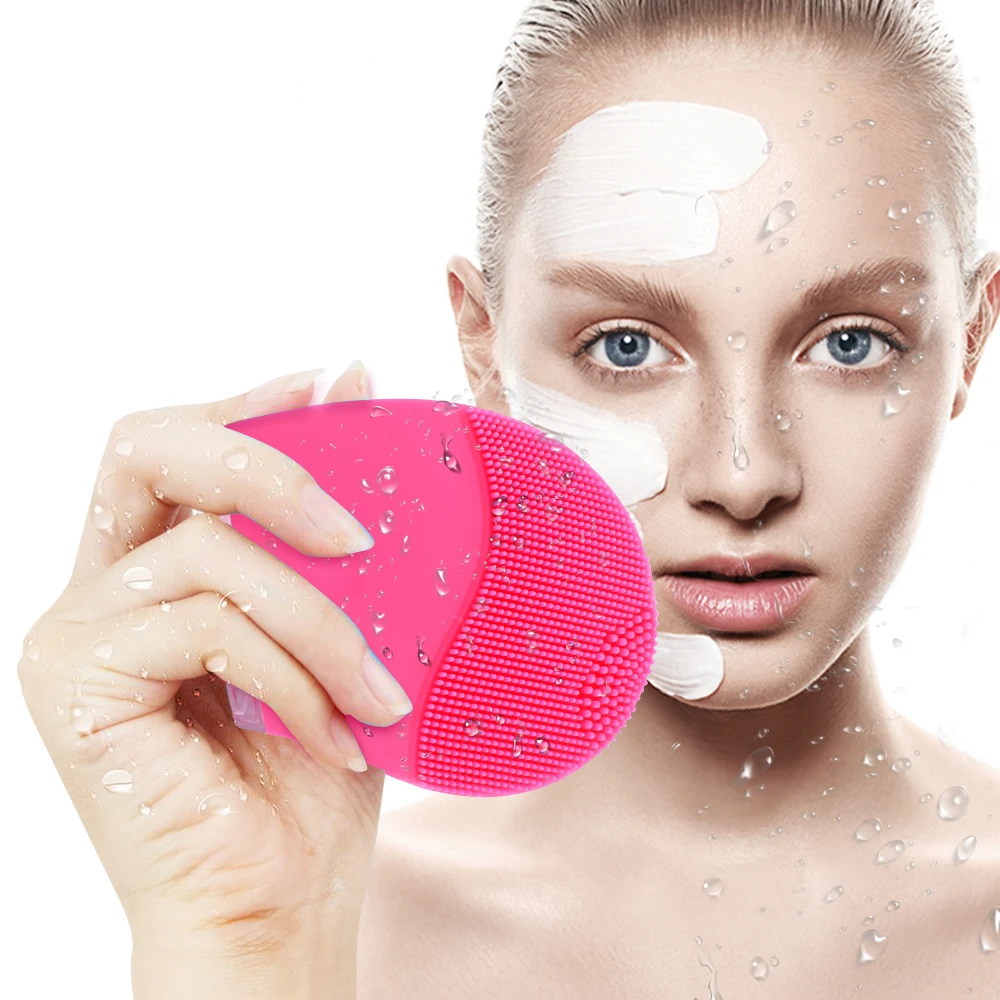 Skin Face Care Mini Electric Facial Cleaning Massage Brush Washing