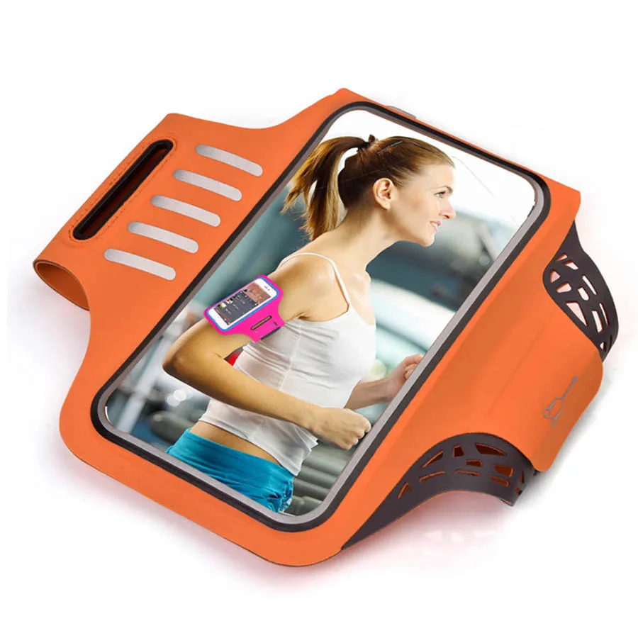 شارة الرياضة اللمس شاشة حالة ل فون Xiaomi سامسونج Waterprof تشغيل الفرقة الذراع العالمي ل 4.5-5.5 بوصة المحمول الهواتف