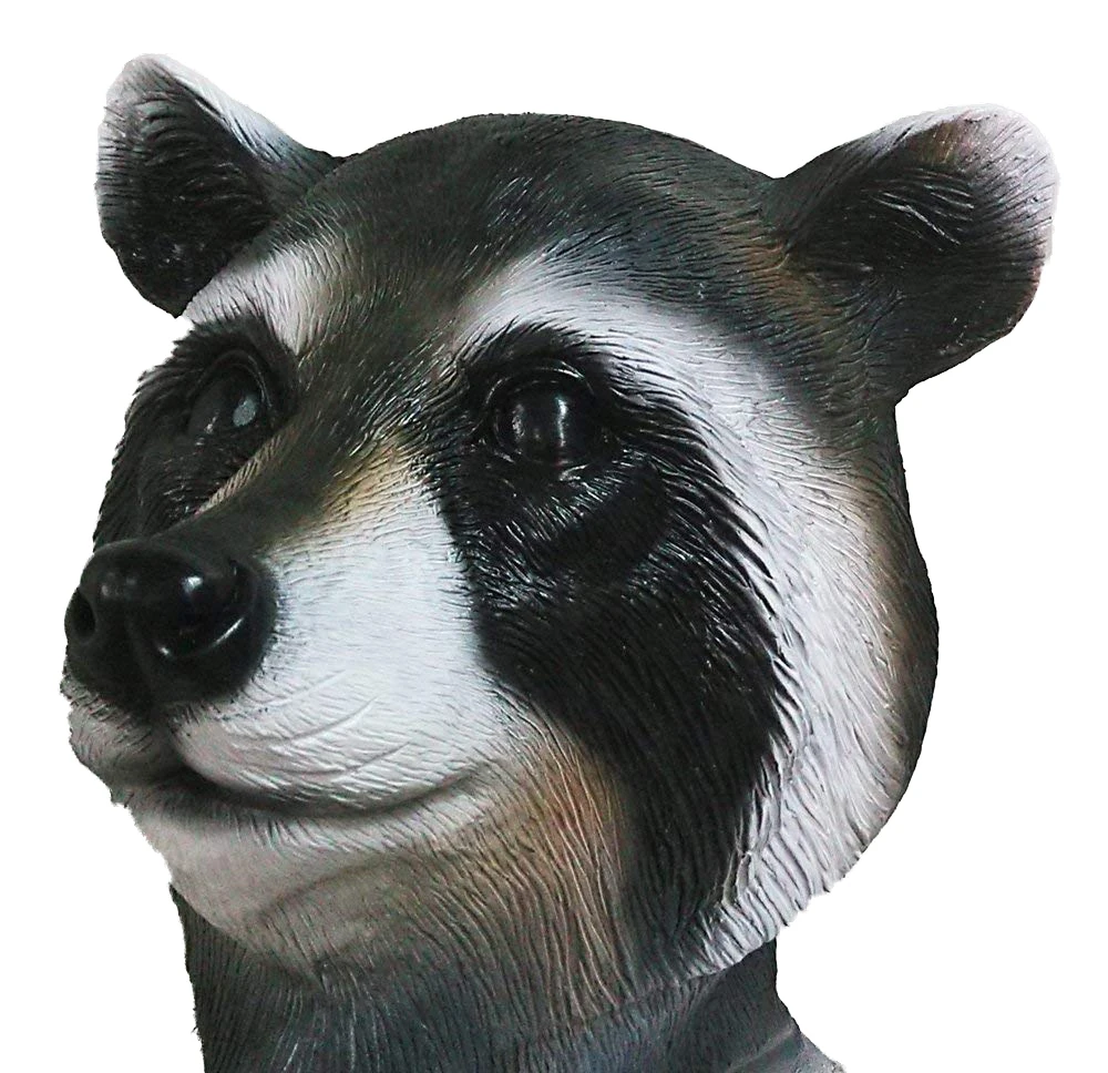 Latex Full Head Animal Cosplay Woodland Raccoon Fancy Dress Carnival Party Mask