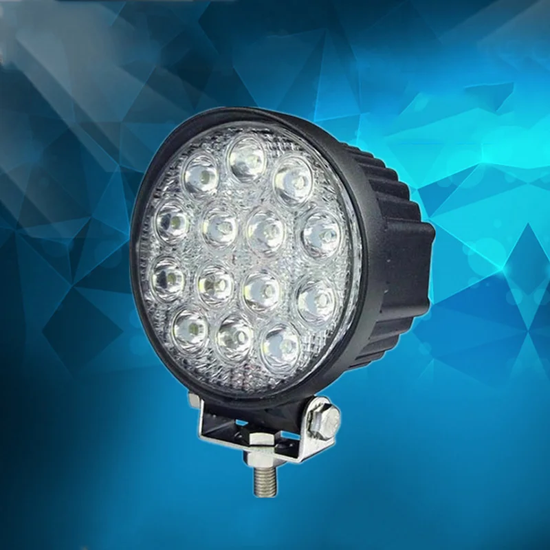 42w round led work light flood beam truck car searchlight | Автомобили и мотоциклы