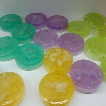 

1pc random send Hot Sale Face Care Essential Oil Soap Crystal Facial and Body Whitening Soap Anti Aging Anti Wrinkle 80 g