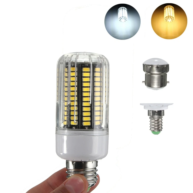 

Best Price LED Lamp Bulb E27/E14/B22 12W 5733 SMD 136 LED Corn Light Bulb 220V 1500LM Energy Saving Chandelier Lights Lighting