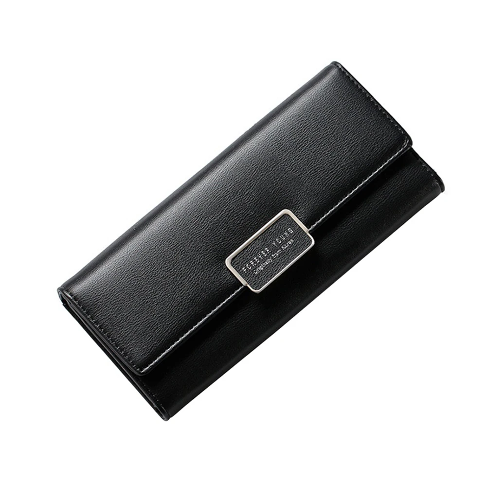 Женский Длинный кошелек из искусственной кожи с блокировкой RFID|leather clutch purse|clutch