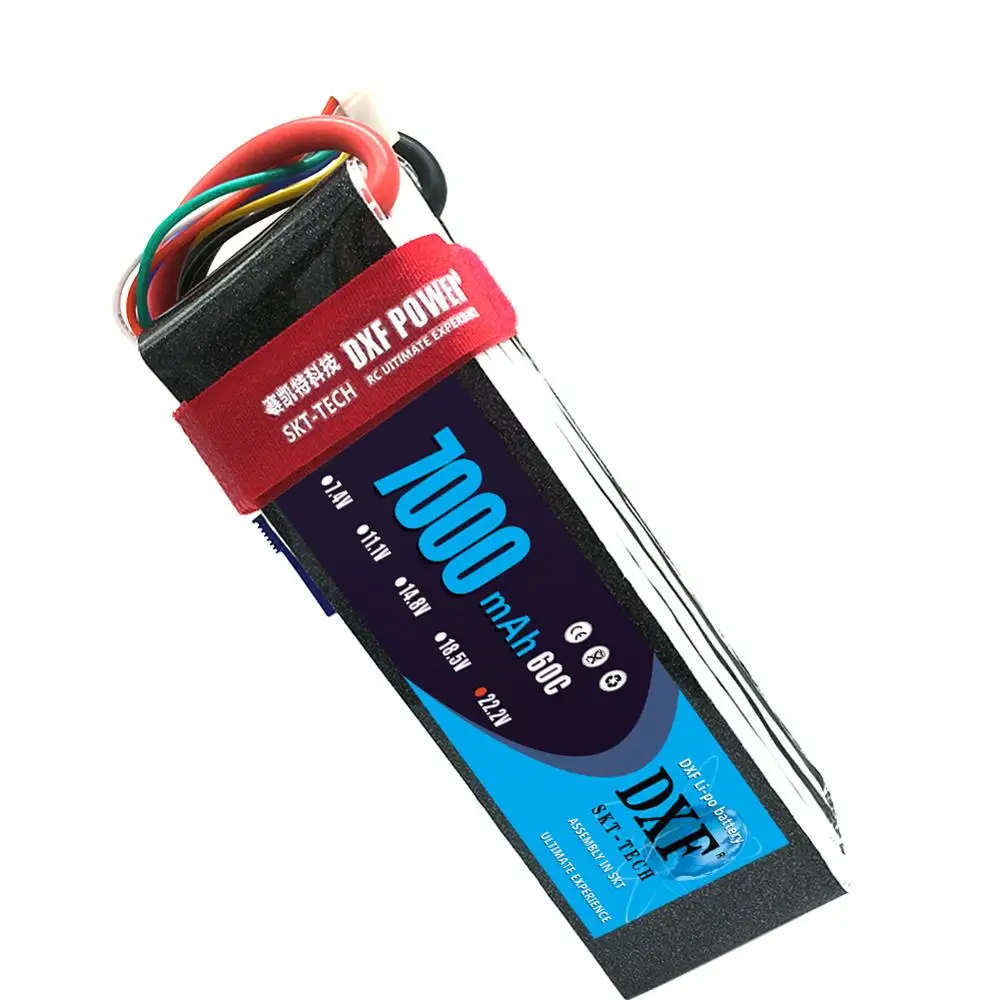 DXF 22,2 V 7000 mAh 6 S Lipo Battery60C Max120C для RC самолета вертолета квадрокоптера Акку Автомобиль Грузовик Лодка RC Дрон