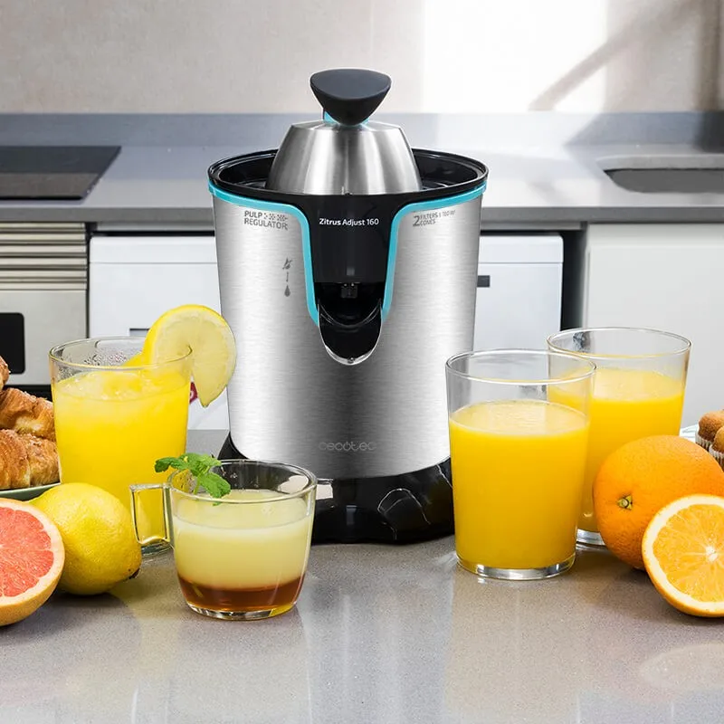 Cena Cecotec elektryczny pomarańczowy sokowirówka Zitrus dostosować 160 czarny idealny do wydobycia maksymalnej soki zdrowe łatwy w użyciu