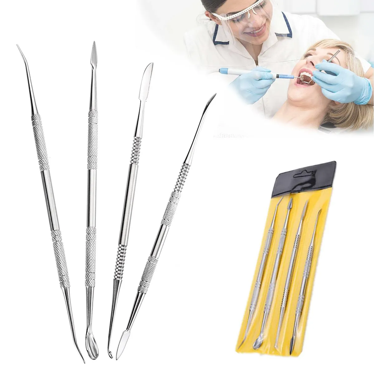 Buy 4pcs/set Dental Tool Kit Professional Teeth