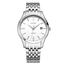 NAKZEN деловые автоматические Miyota 8215 механические мужские часы брендовые роскошные классические часы со стальным РЕМЕШКОМ НАРУЧНЫЕ часы Relogio Masculino