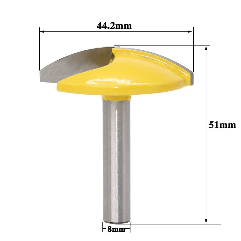 1PC 8mm Shank Small Bowl Router Bit - 1-1/2