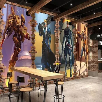 

HD retro brick wall watch pioneer professional custom high-end wallpaper mural photo wall manufacturers wholesale