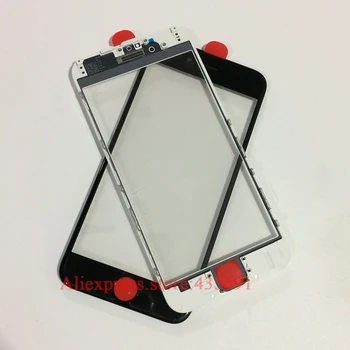 

Free DHL For iPhone 6 4.7" Housing Parts LCD Screen Front Outer Glass Lens with Frame Original Quality Bezel Assembly 100Pcs/lot