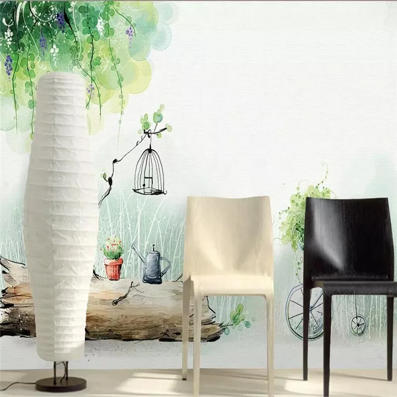 

Leisurely pastoral summer humming mural wallpaper wall factory wholesale wallpaper mural custom photo wall