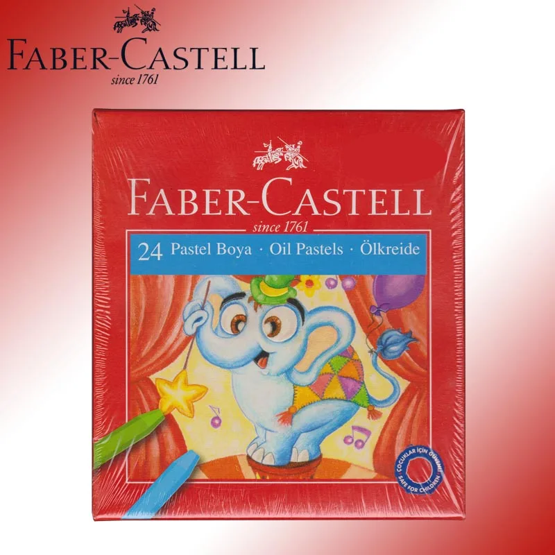 

Original Faber-Castell Cardboard Box Crayon, 24 Colors Oil Pastels , Safe For Childrens