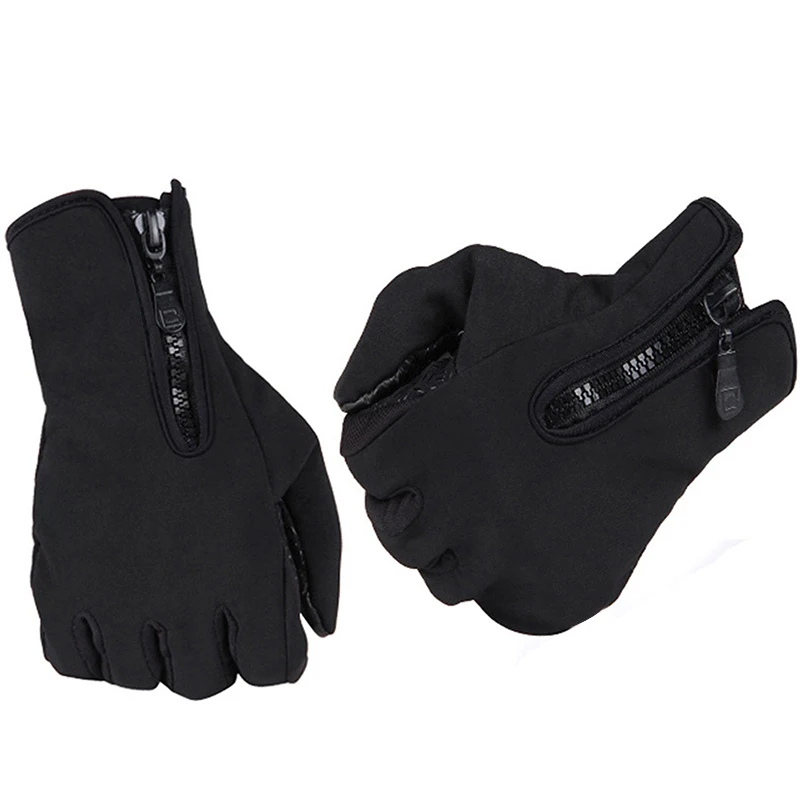 Новые зимние перчатки для занятий спортом на открытом воздухе, пеших прогулок, езды на велосипеде, велоспорта для мужчин и женщин, ветрозащитные мягкие тёплые перчатки из искусственной кожи