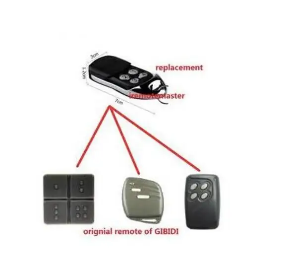 Highquality! GiBiDi AU1600 Domino Compatible Multi garage door remote control fine | Электроника
