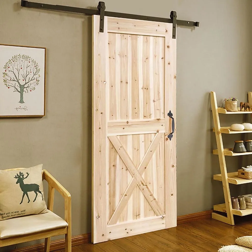 

11" Sliding Barn Door Handle Vintage Black Cast Iron Pull Gate Cabinet Doors